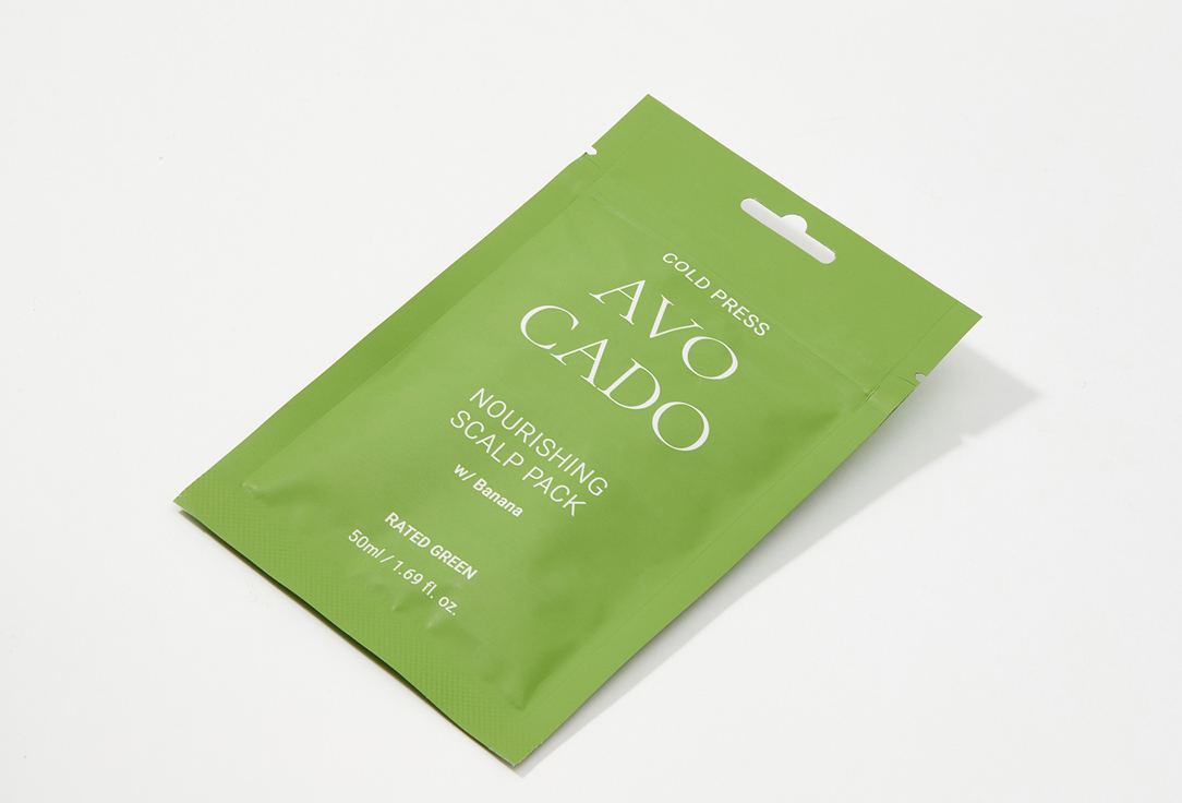 RATED GREEN Exfoliating Scalp Scrub Cold Pressed Avocado Nourishing Scalp Pack Banana
