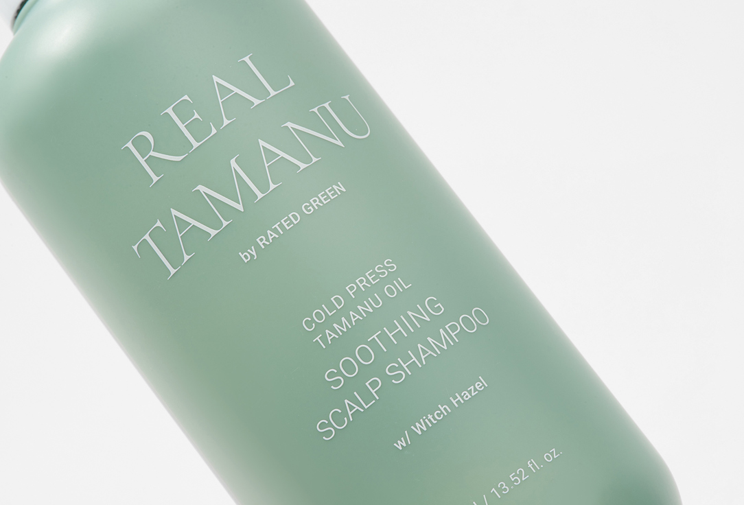 RATED GREEN Soothing Scalp Shampoo REAL TAMANU Cold Pressed Tamanu Oil