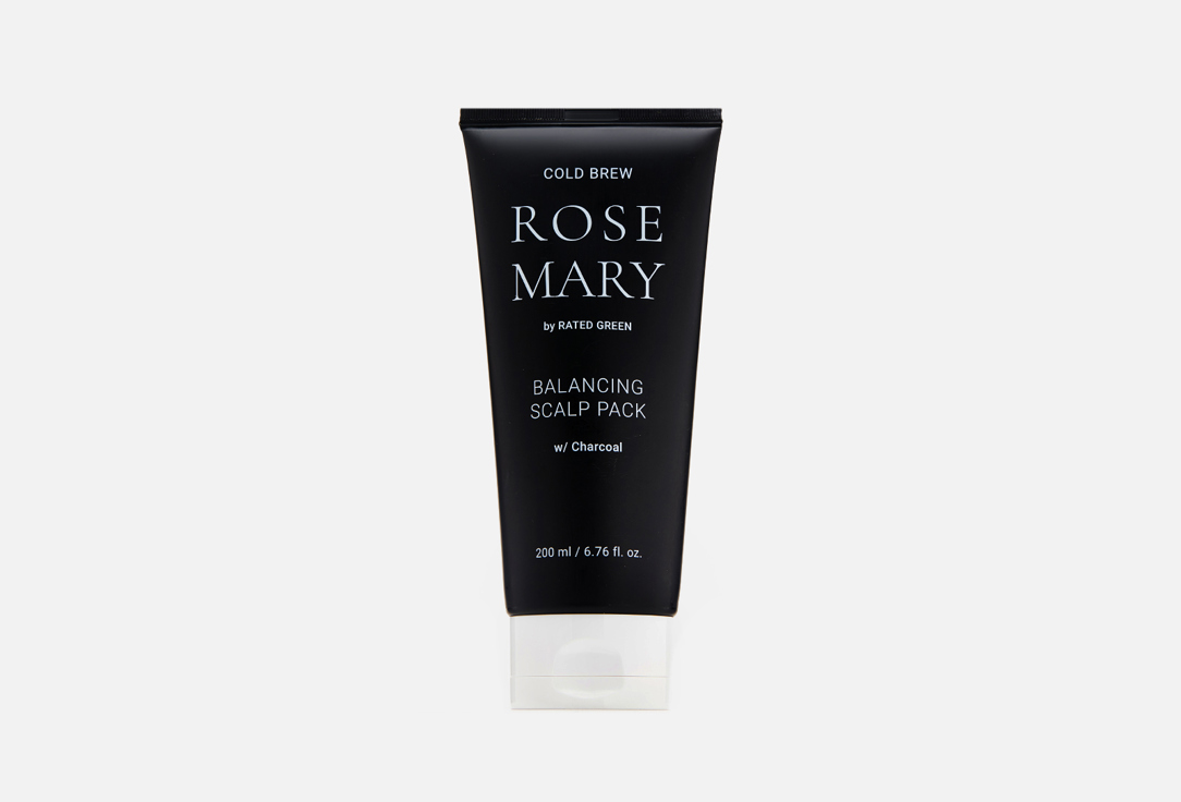 RATED GREEN Exfoliating Scalp Scrub Cold Brew Rosemary Balancing Scalp Pack Charcoal