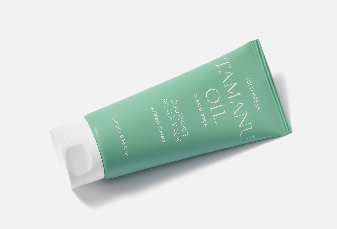 RATED GREEN Exfoliating Scalp Scrub Cold Pressed Tamanu Oil Soothing Scalp Pack Black Currant
