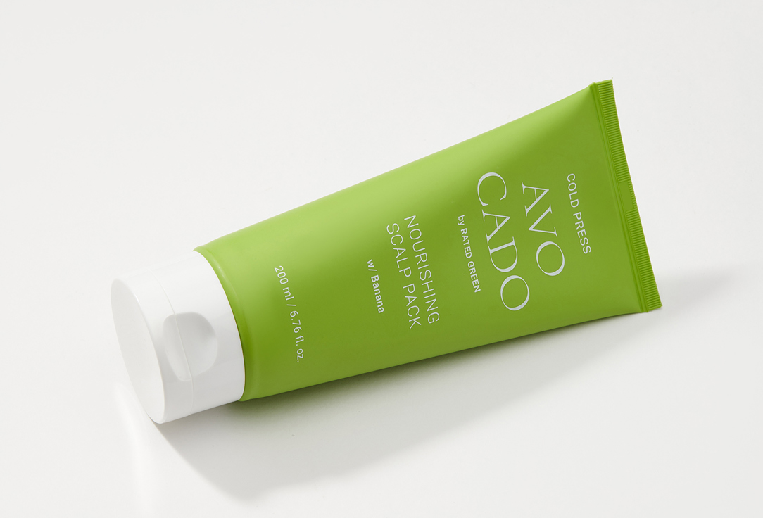 RATED GREEN Exfoliating Scalp Scrub Cold Pressed Avocado Nourishing Scalp Pack Banana
