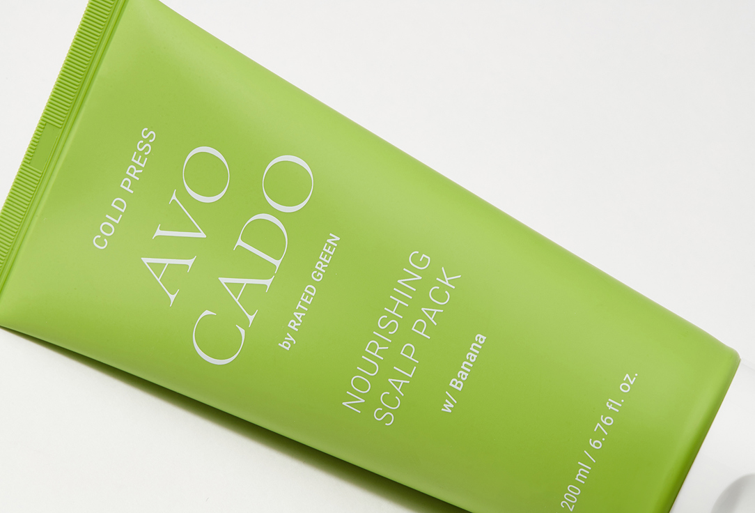 RATED GREEN Exfoliating Scalp Scrub Cold Pressed Avocado Nourishing Scalp Pack Banana
