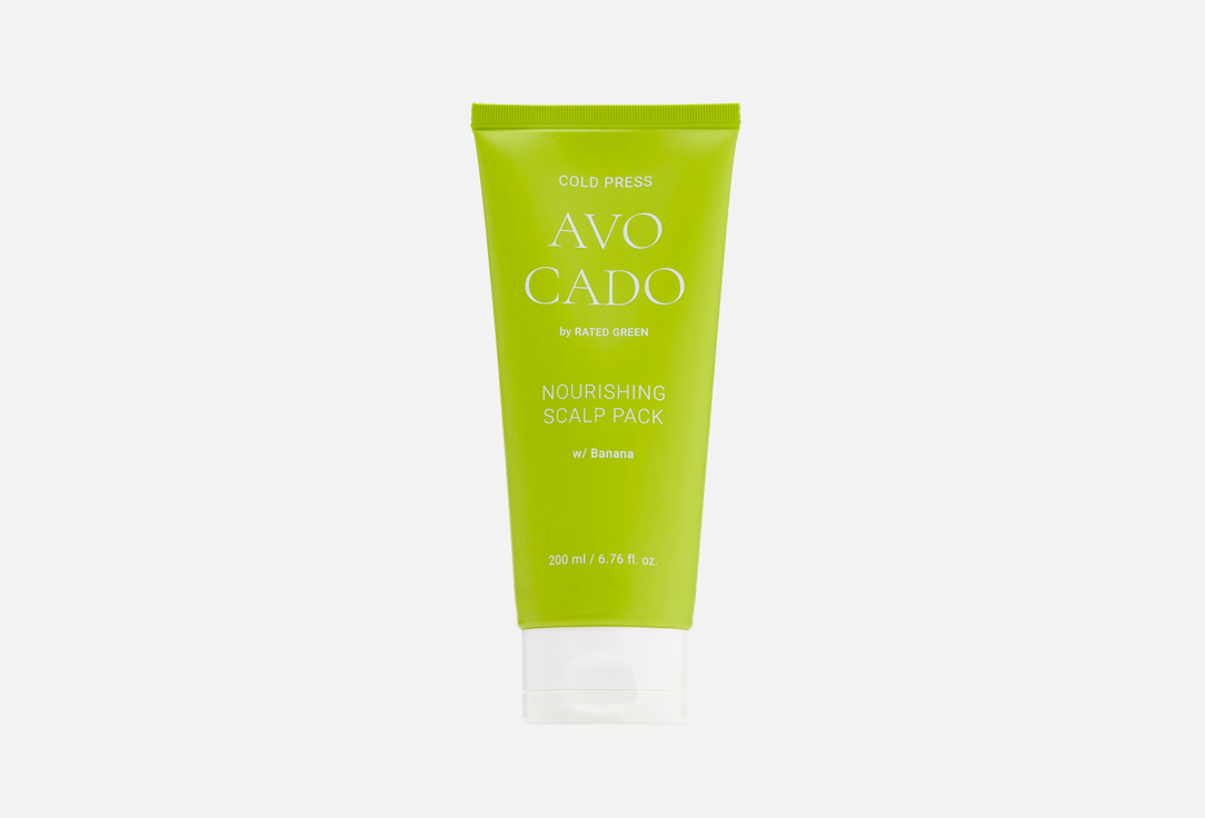 RATED GREEN Exfoliating Scalp Scrub Cold Pressed Avocado Nourishing Scalp Pack Banana