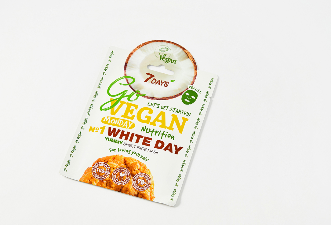 7DAYS Nourishing & Repairing Face Sheet Mask Go Vegan Monday