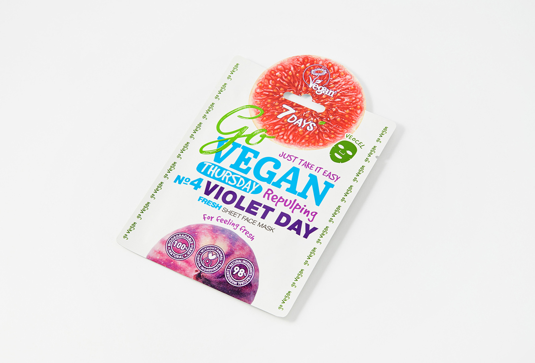 7DAYS Refreshing Face Sheet Mask Go Vegan Thursday