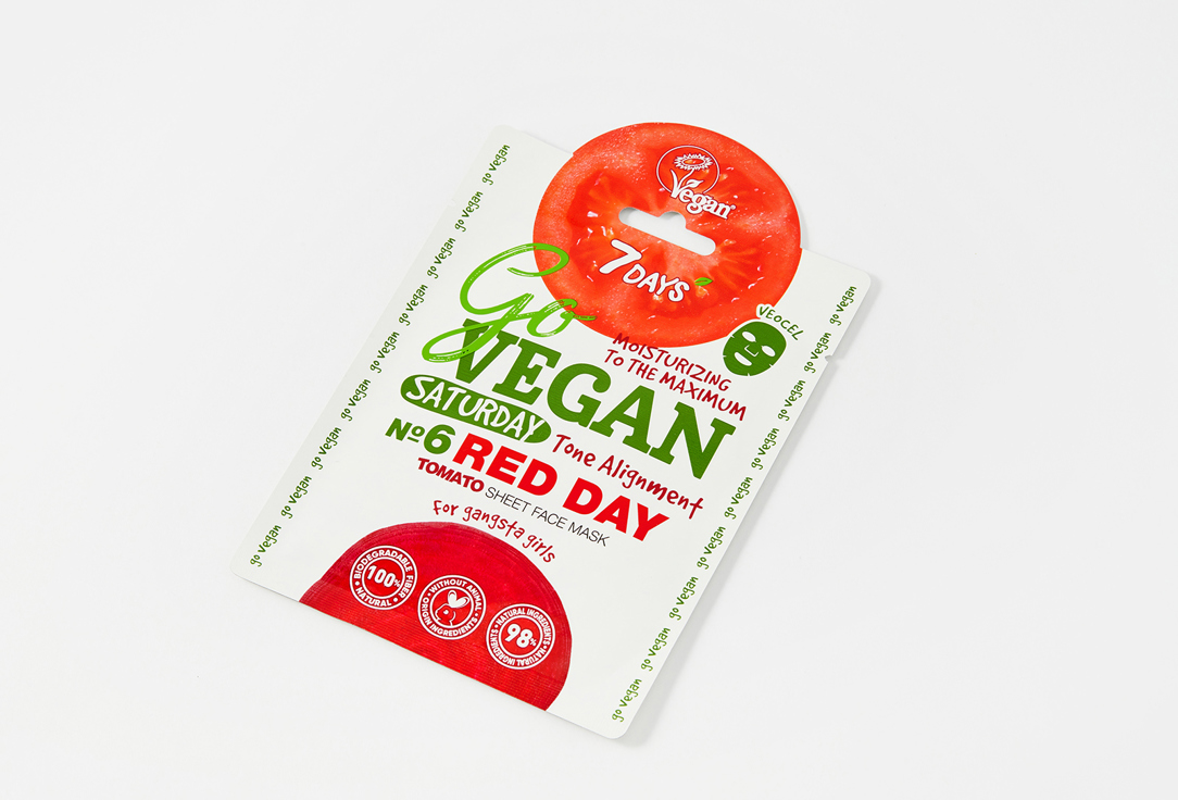 7DAYS Refreshing Face Sheet Mask Go Vegan Saturday