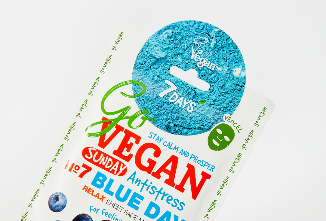 7DAYS Repairing Face Sheet Mask Go Vegan Sunday