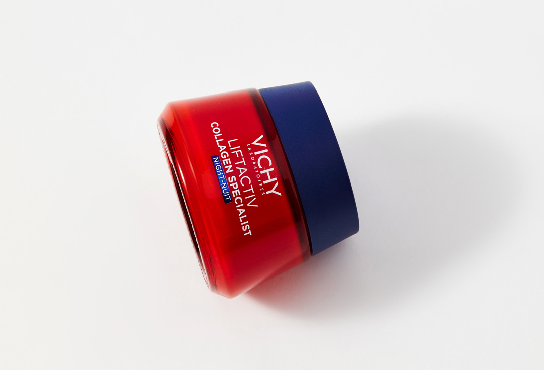 Vichy Night Cream Formulated with firming Peptides and brightening Vitamin Cg + Liftactiv Collagen Specialist