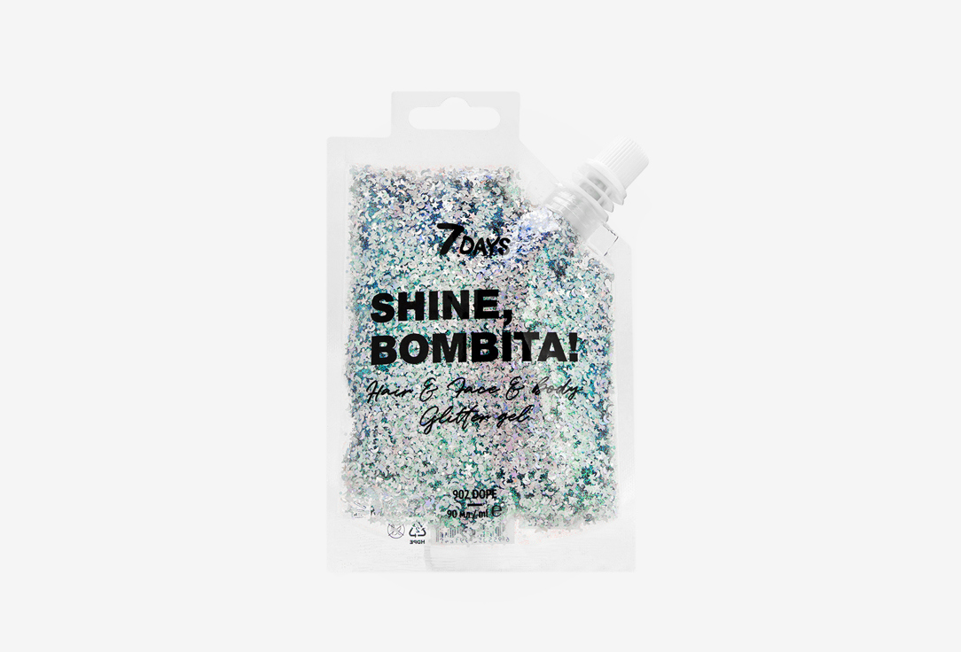 7DAYS Muititasking Glitter-Gel Shine, Bombita!