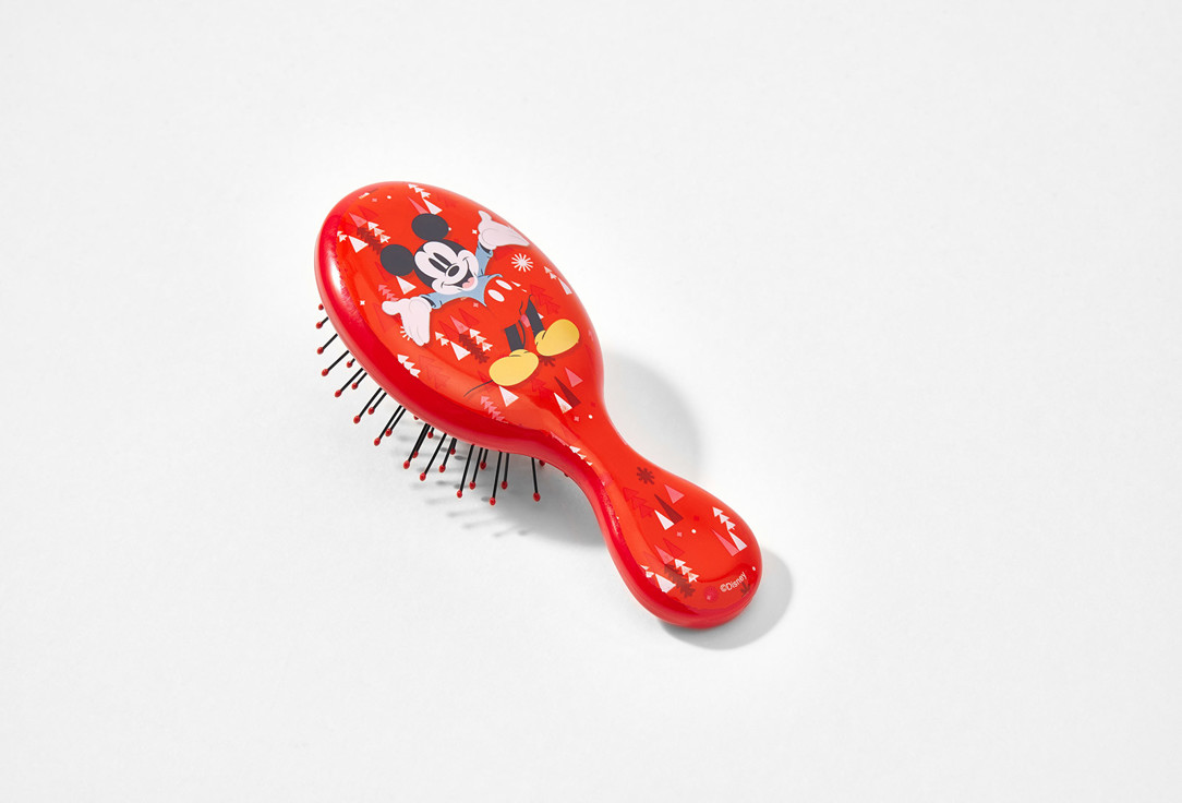 WET BRUSH Comb for tangled hair Mini detangler mickey & minnie mickey & trees red