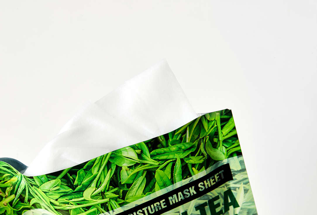 ORJENA Тканевая маска для лица с зеленым чаем NATURAL MOISTURE GREEN TEA MASK SHEET