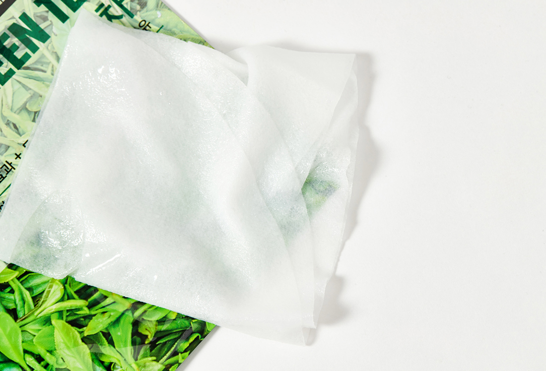 ORJENA Тканевая маска для лица с зеленым чаем NATURAL MOISTURE GREEN TEA MASK SHEET