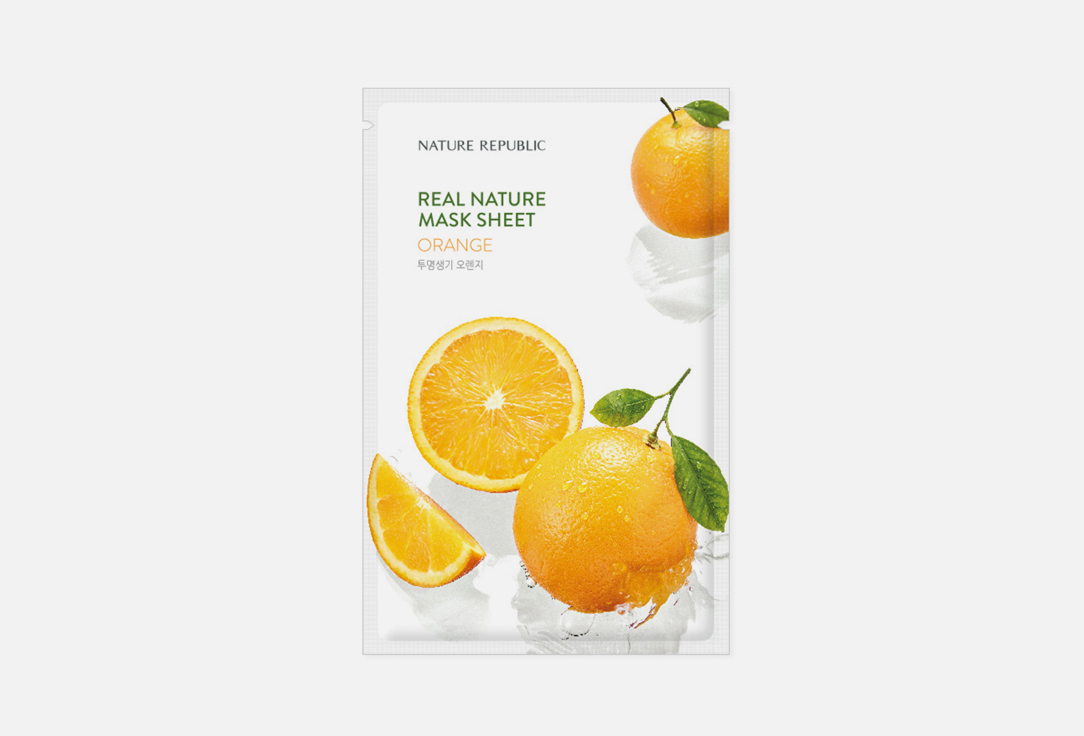 Nature Republic Face Mask Real Nature Orange