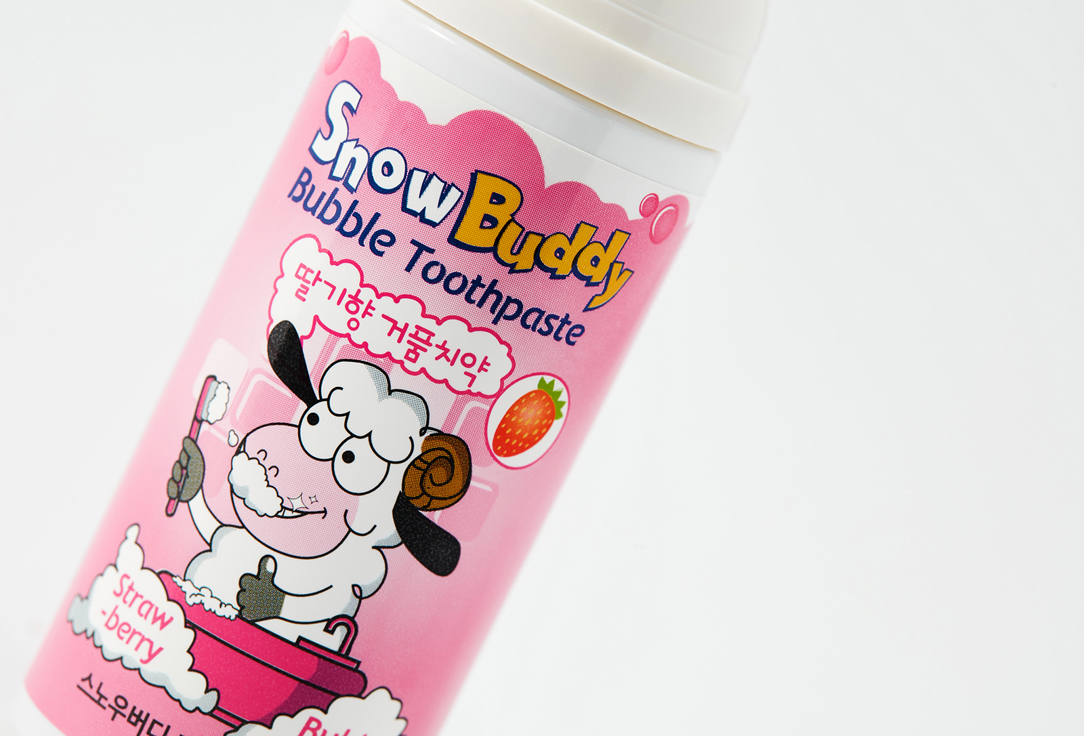 Snow Buddy Children's toothpaste-foam Bubble Strawberry