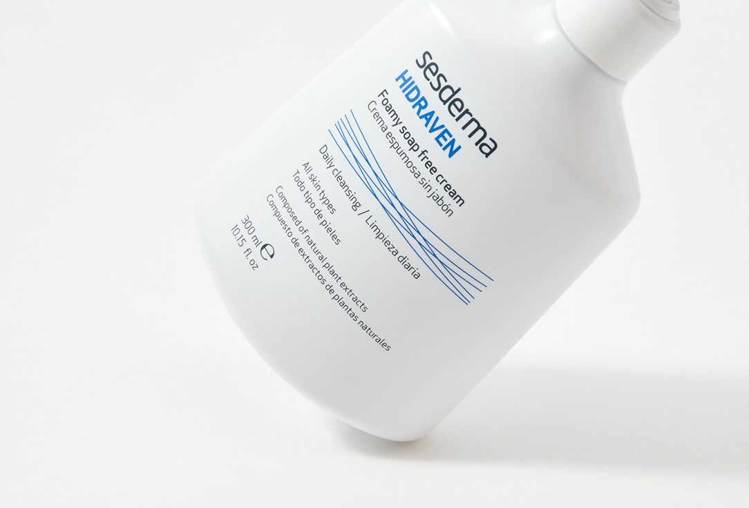 Sesderma daily face cleaning foaming cream cream Hidraven soap free