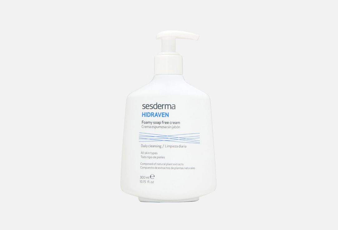 Sesderma daily face cleaning foaming cream cream Hidraven soap free