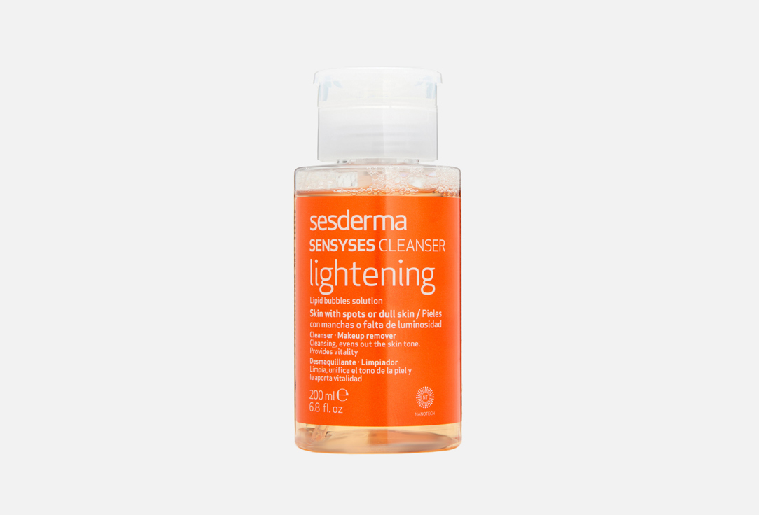 Sesderma make up remover for spotted & dull skin Sensyses lightening cleanser