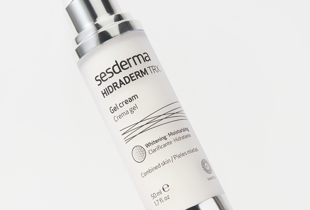 Sesderma whitening & moiturizing face cream gel for combination skin Hidraderm trx