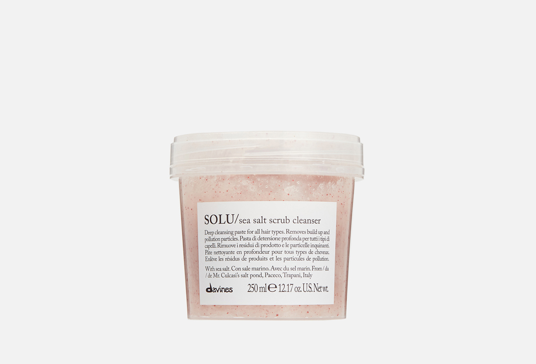 Davines Exfoliating Scalp Scrub Cleanser SOLU Sea Salt