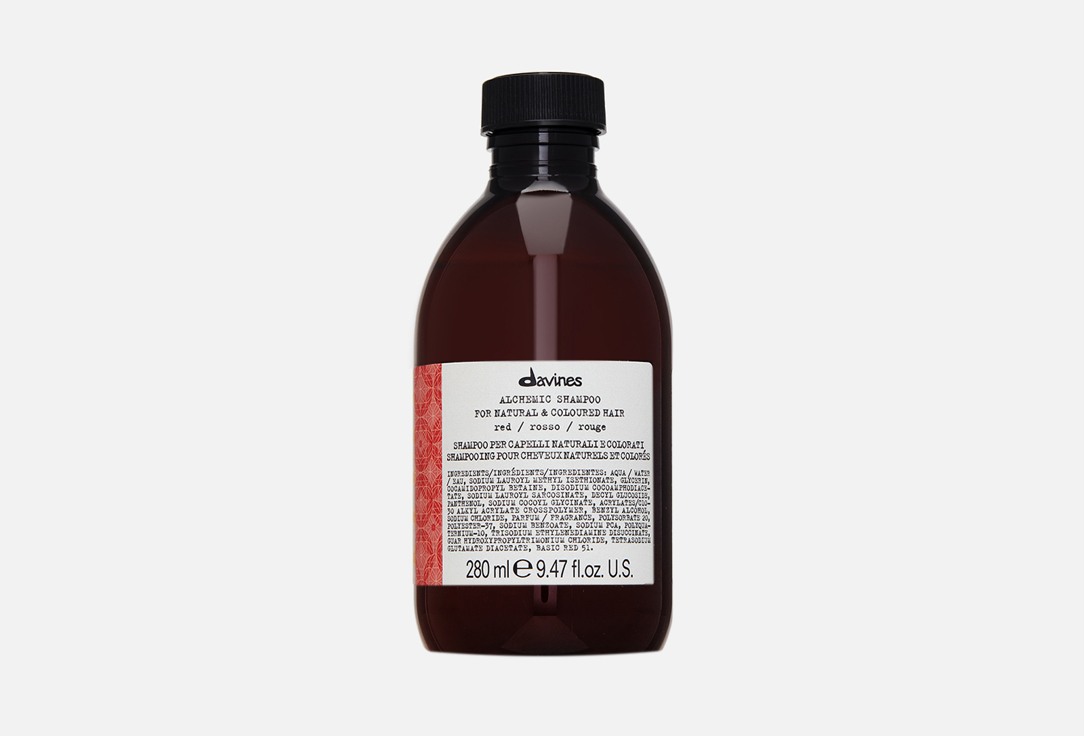 Davines Hair Shampoo Alchemic red