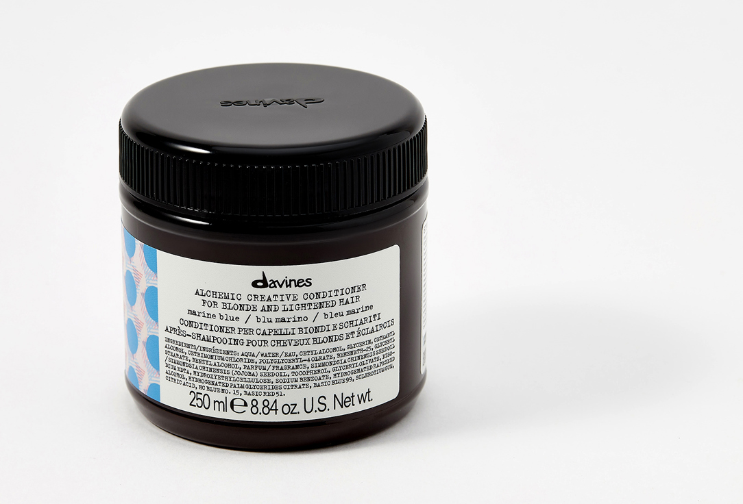 Davines Hair conditioner Alchemic marine blue