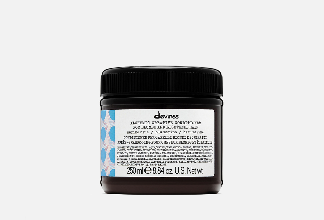 Davines Hair conditioner Alchemic marine blue