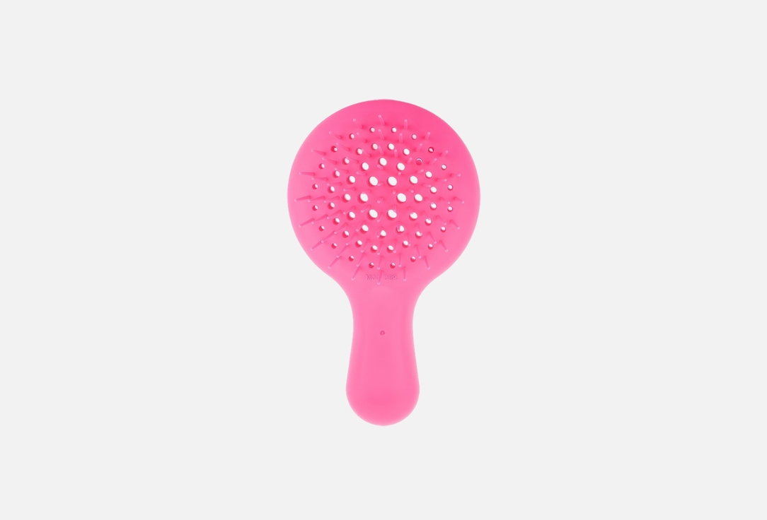 Janeke Mini Silicone Hair Brush Pink