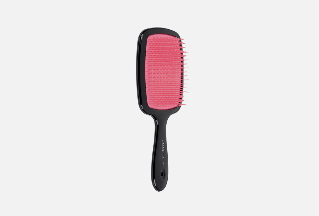 Janeke Hair Brush black-pink