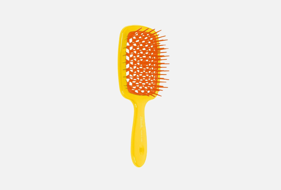 Janeke  plastic hair brush Superbrush Yellow 