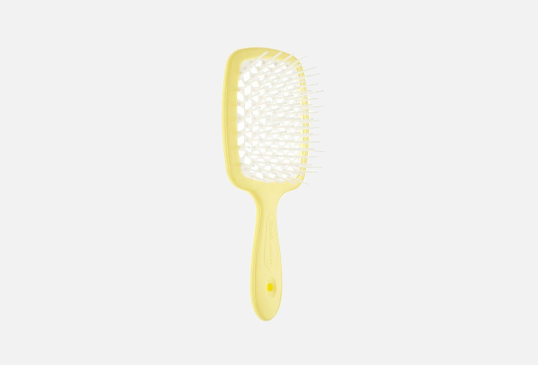 Janeke Hair Brush lemon-white