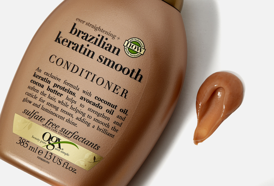 OGX Nourishing Conditioner Ever-Straightening + Brazilian Keratin Therapy