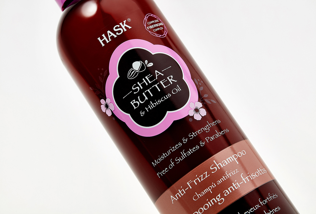 Hask Shampoo for frizzy hair Shea Butter & Hibiscus Oil 