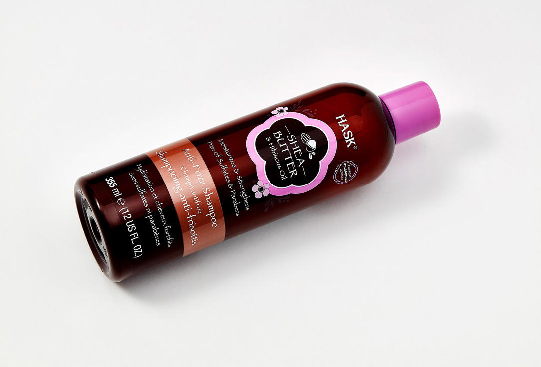 Hask Shampoo for frizzy hair Shea Butter & Hibiscus Oil 