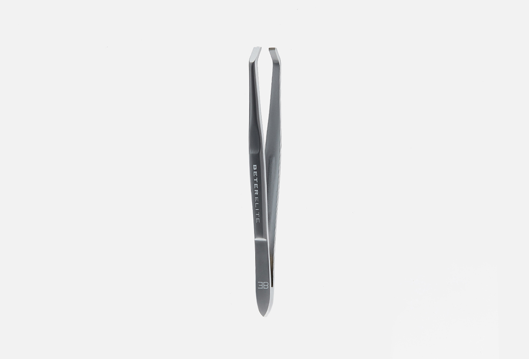 Beter Eyebrow Tweezers Elite Matte-Finished Tweezers, Straight/Crab Tip