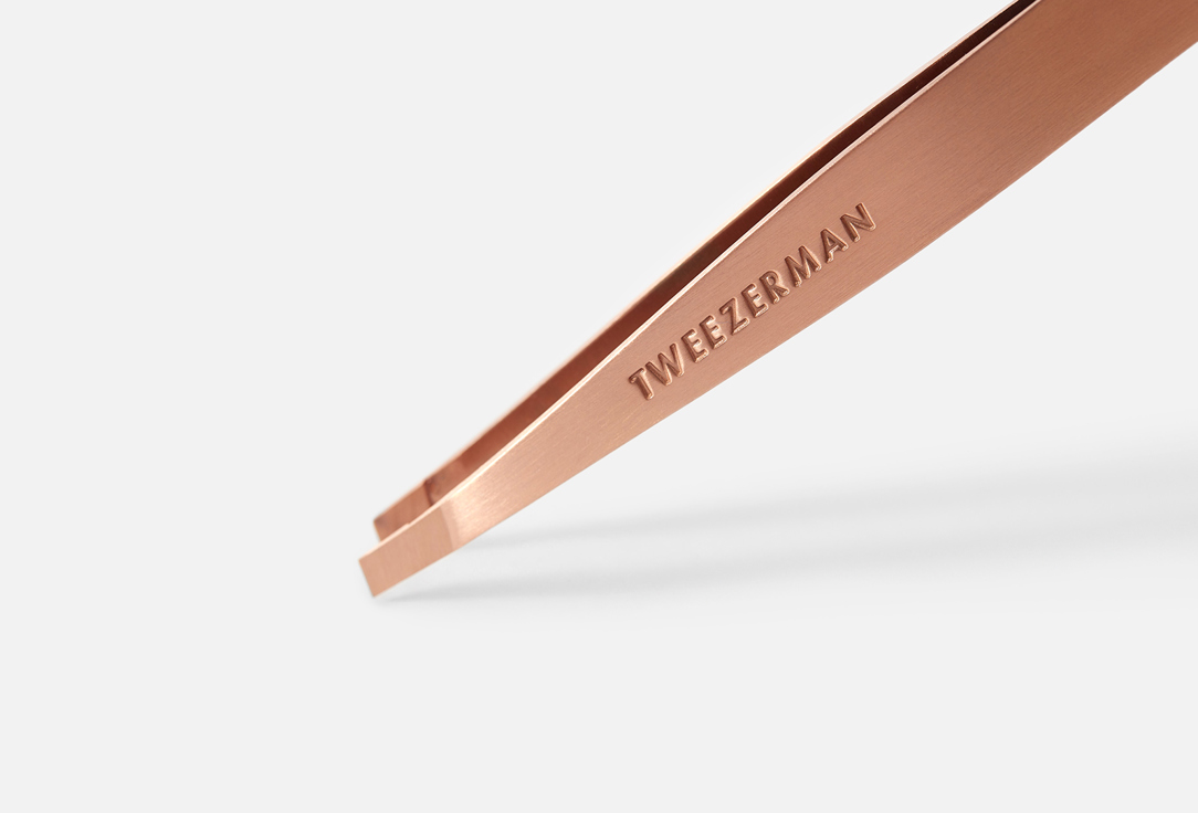 TWEEZERMAN Slanted Tweezer Rose Gold