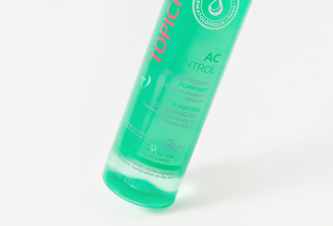 Topicrem Cleansing gel for oily and combination skin AC Purifying Cleansing Gel