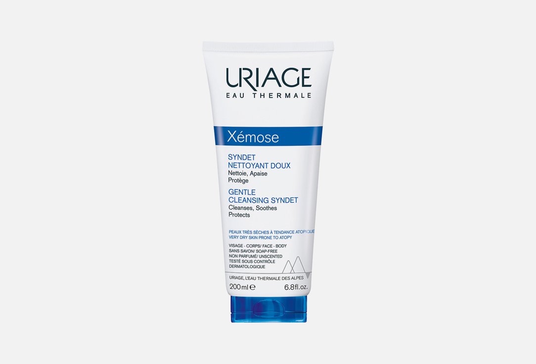 Uriage Cleansing gel for face and body, soft Xemose Syndet