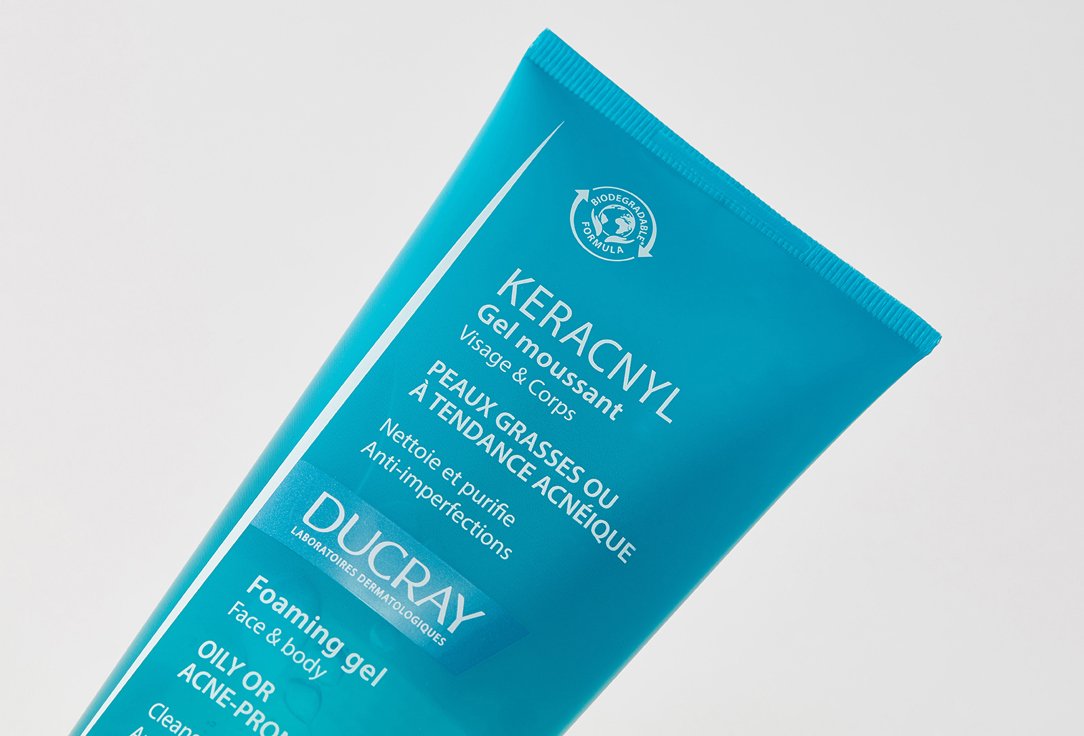 Ducray Cleansing gel for face and body Keracnyl