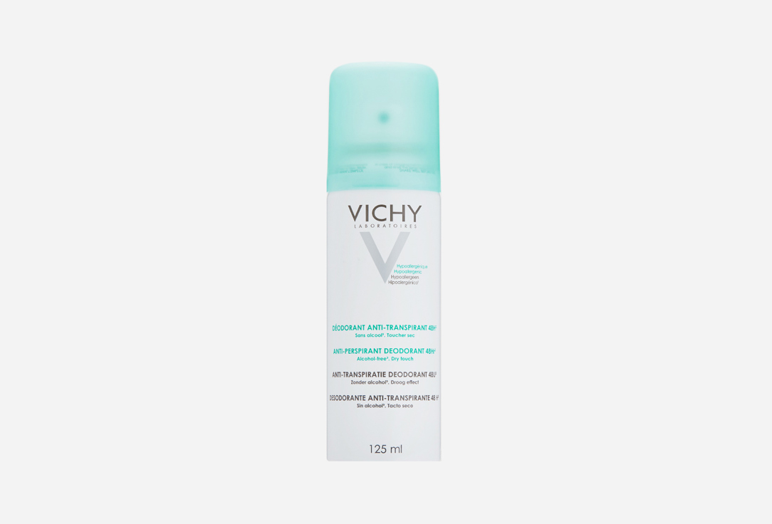 Vichy No Marks Anti-Perspirant Regulates excess sweating Spray Deodorant  48 Hours