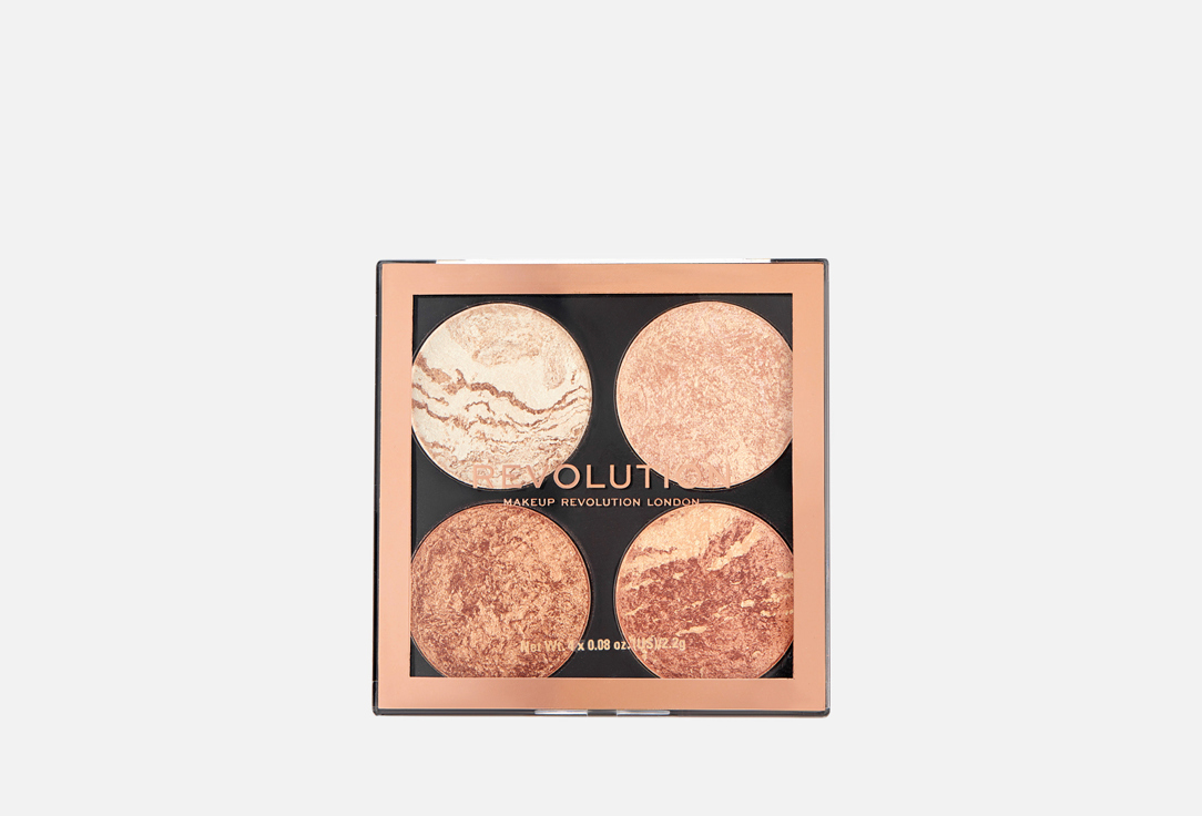 MakeUp Revolution Bronzer&Highlighter Palette Cheek Kit