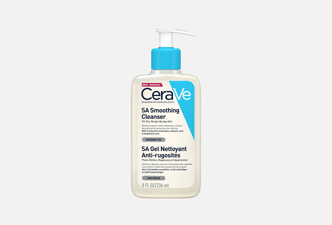 CeraVe Cleansing gel for dry and rough and uneven skin Sa Smoothing Cleanser