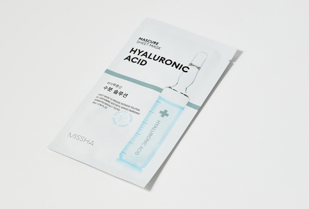 Missha Hyaluron Acid Face Sheet Mask Mascure