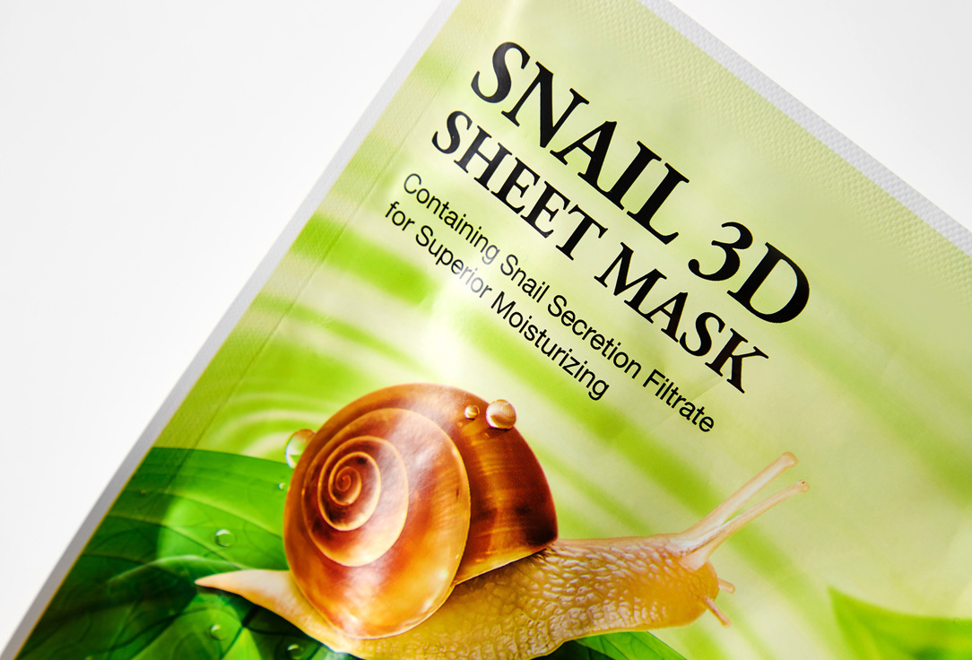 Missha Hydrating and Regenerating Sheet Face Mask Snail 3D