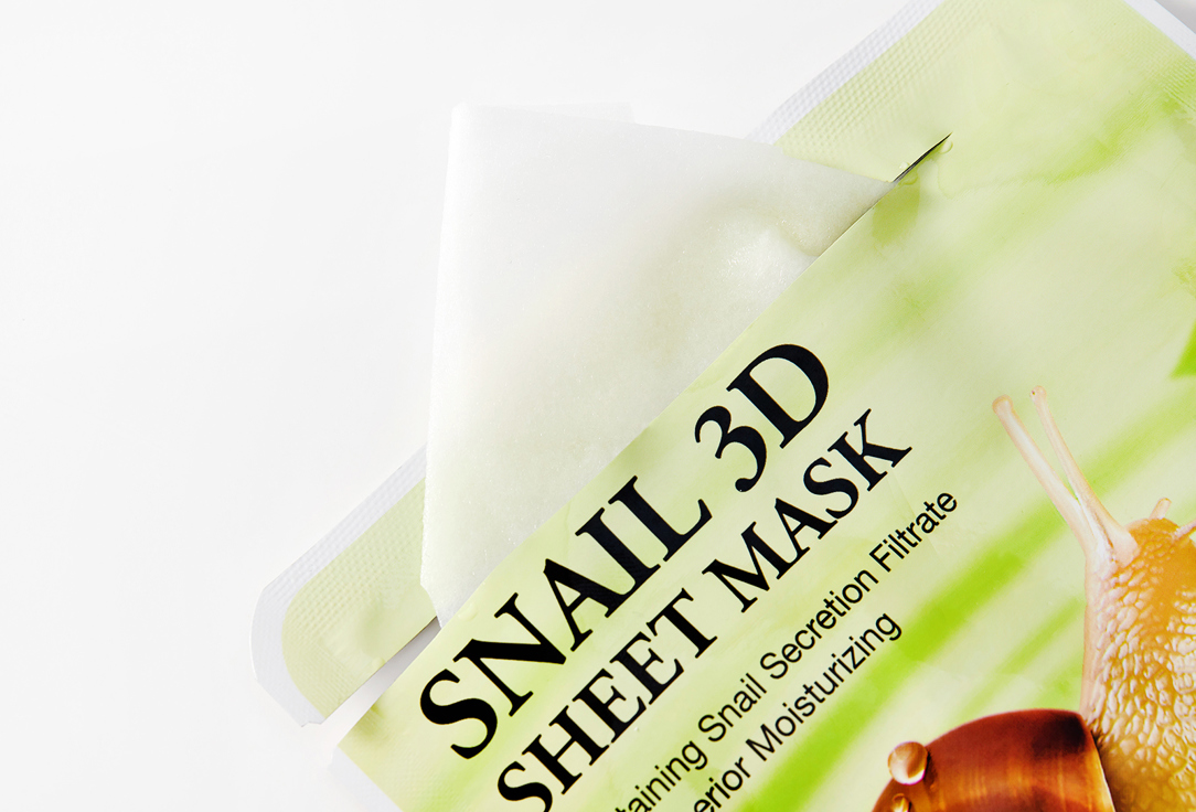 Missha Hydrating and Regenerating Sheet Face Mask Snail 3D