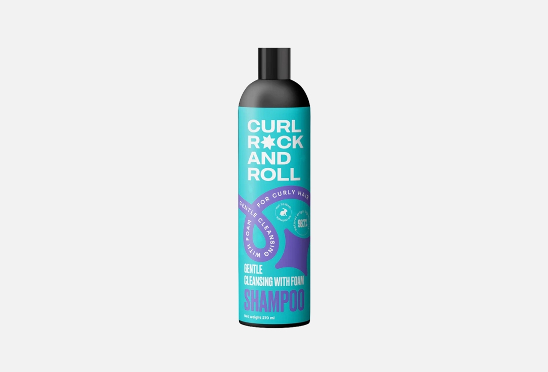 CURL ROCK AND ROLL Hair Shampoo Gentle cleansing with foam